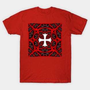 White patonce cross T-Shirt